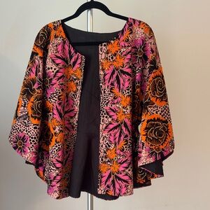 Vibrant Floral Kimono Jacket